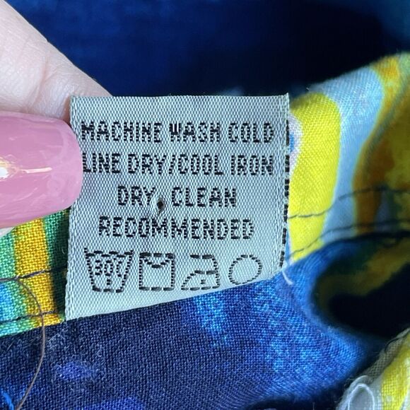 Pineapple Connection Mens Hawaiian Shirt Medium Button Up Rayon Multicolor Camp - Picture 4 of 7